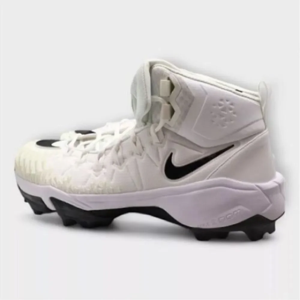 Nike Mens Size 15 Force Savage Rubber Football Cleats Cream White Black Athletic